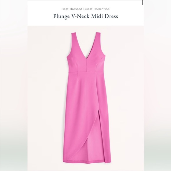 Abercrombie & Fitch Dresses & Skirts - NWT Barbie Pink Abercrombie Plunge Dress